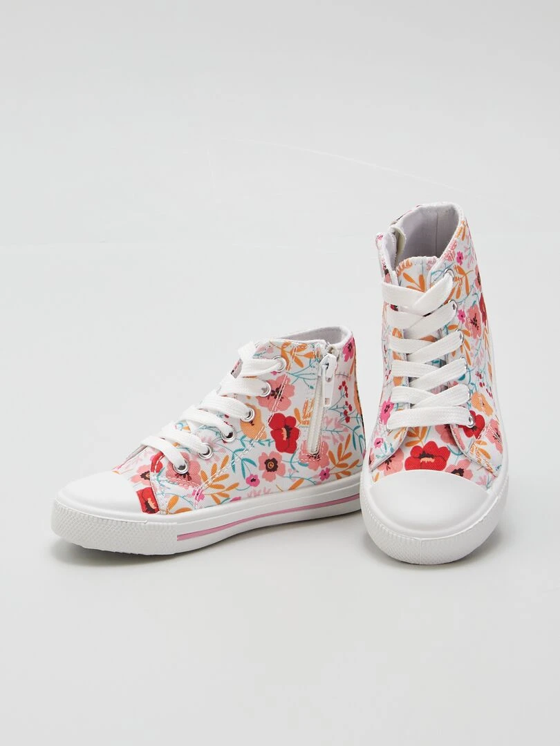Baskets hautes en toile   Multi