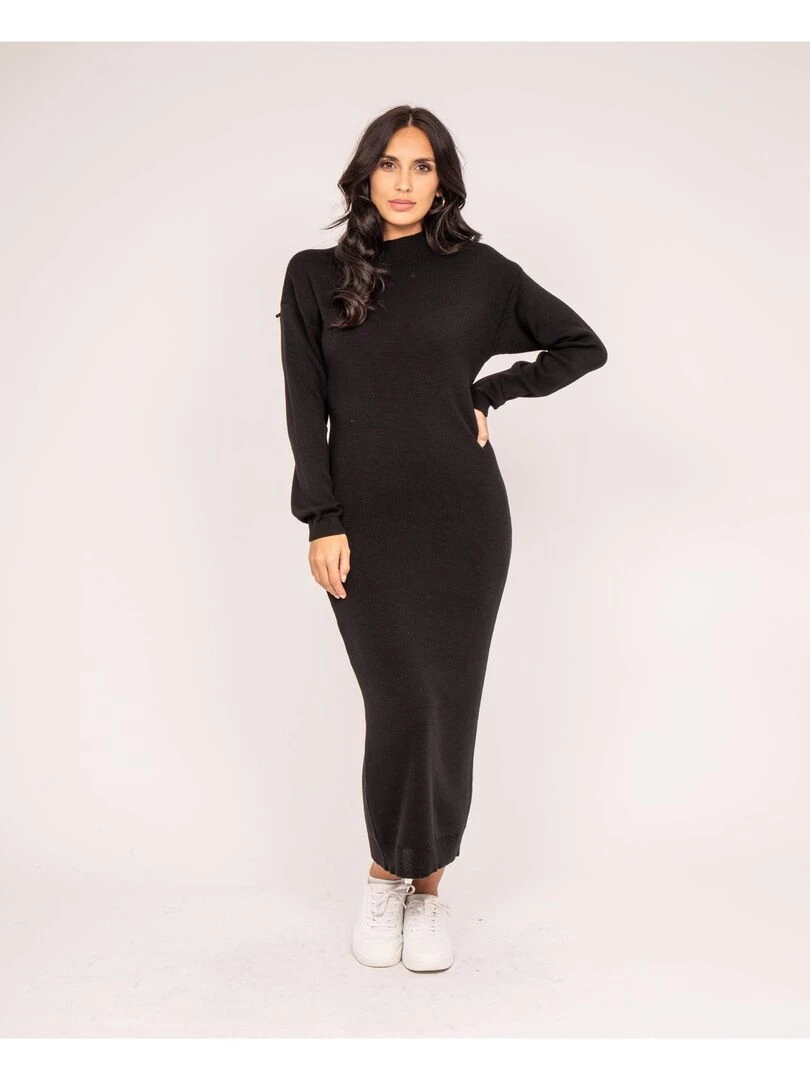 Robe pull longue ILIANCE   Noir