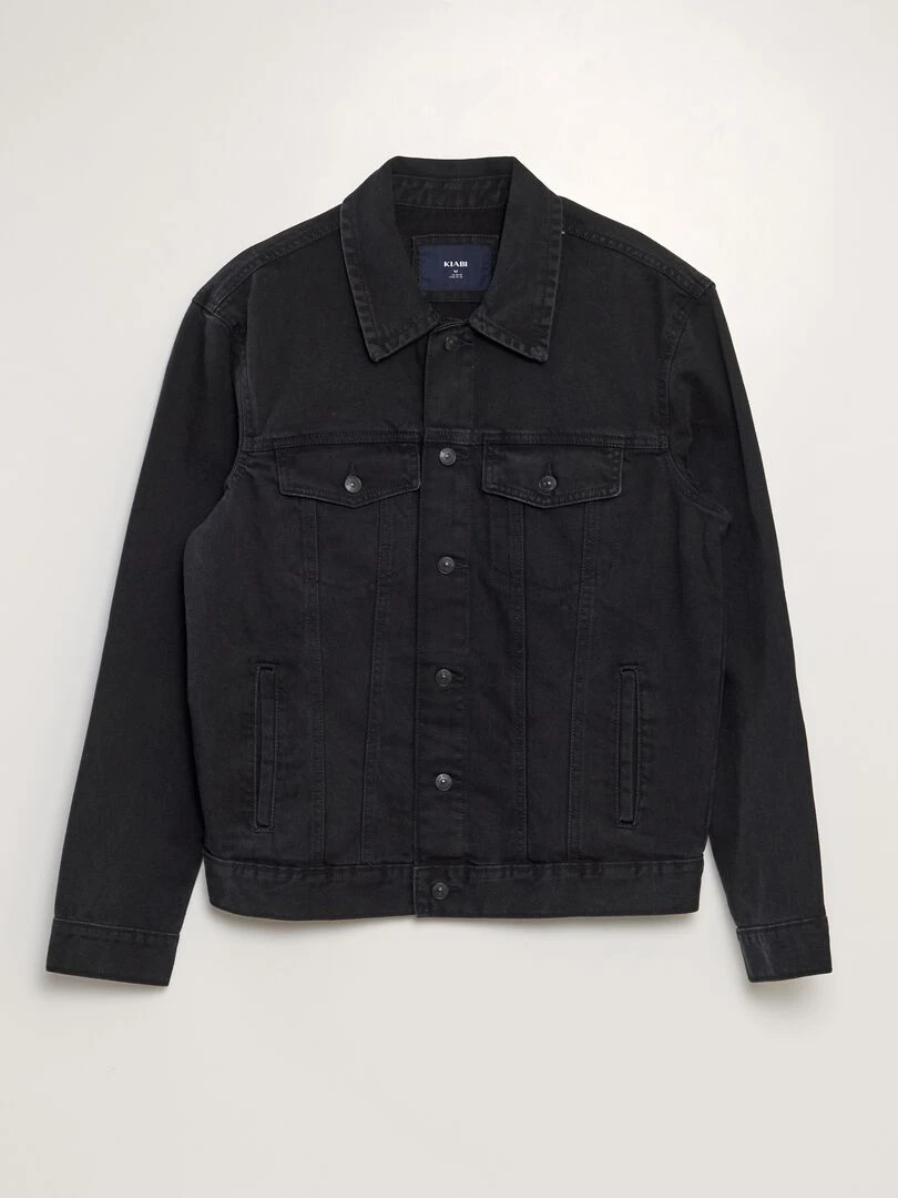 Veste en jean Noir