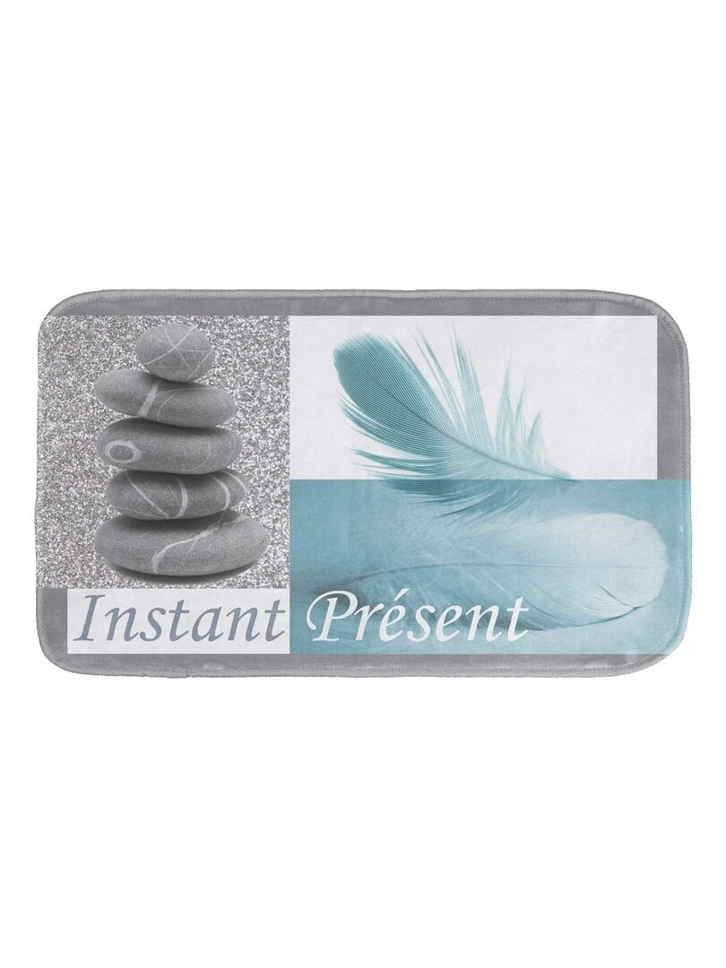 Tapis de bain Modele Instant Present Gris