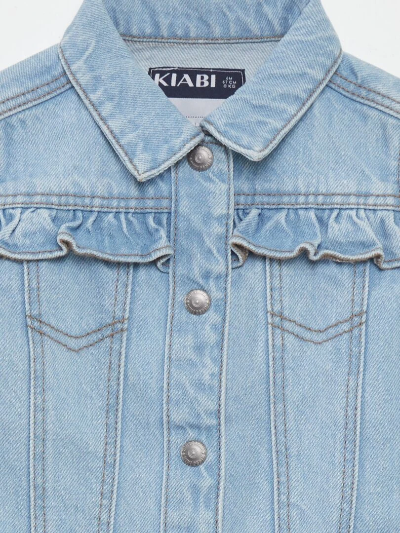 Veste en denim   Bleu