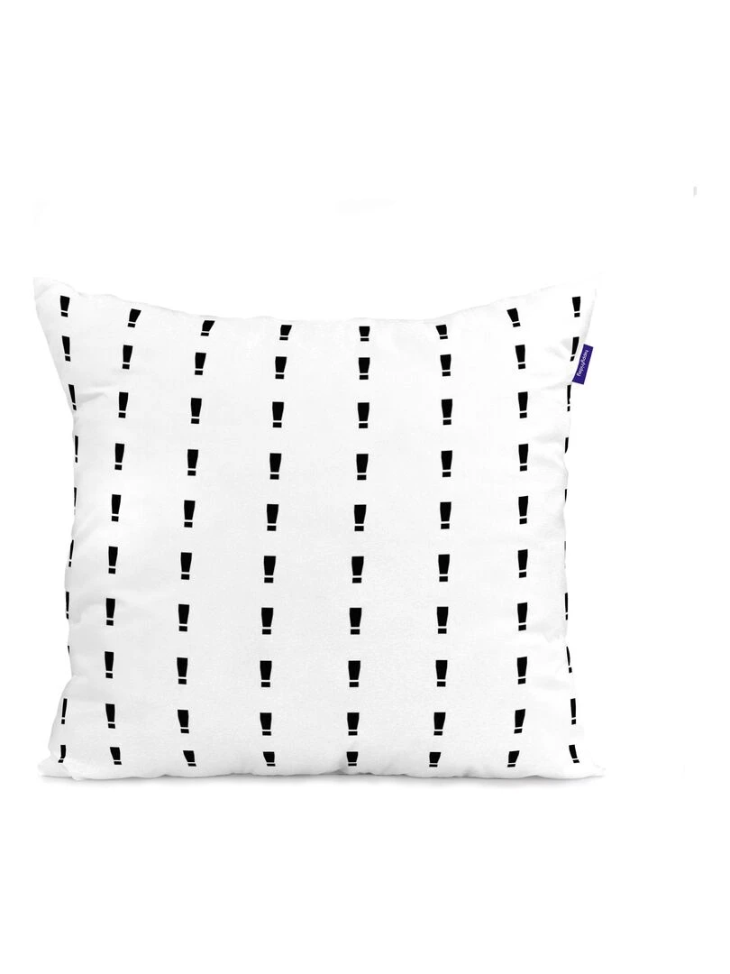 Housse de coussin Five "Happyfriday" Blanc