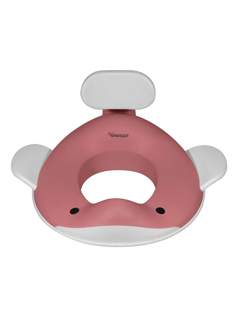 Réducteur de toilette baleine pour enfants Rose rouge