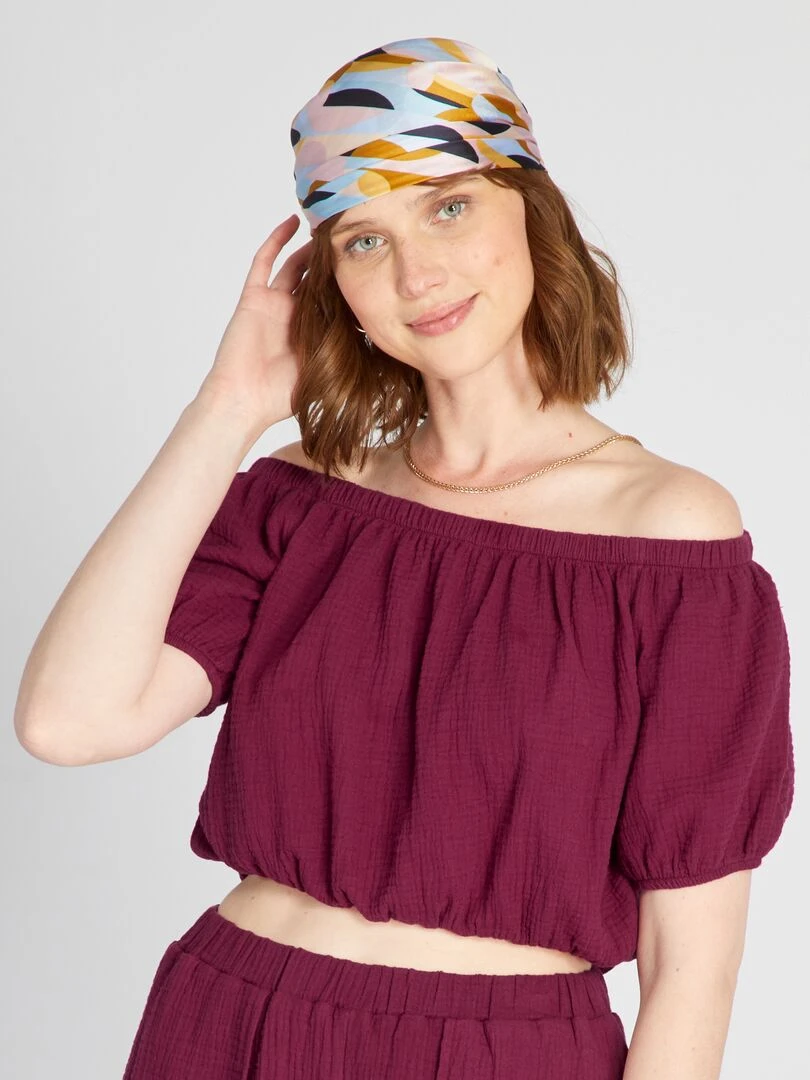 Blouse cropped Bordeaux