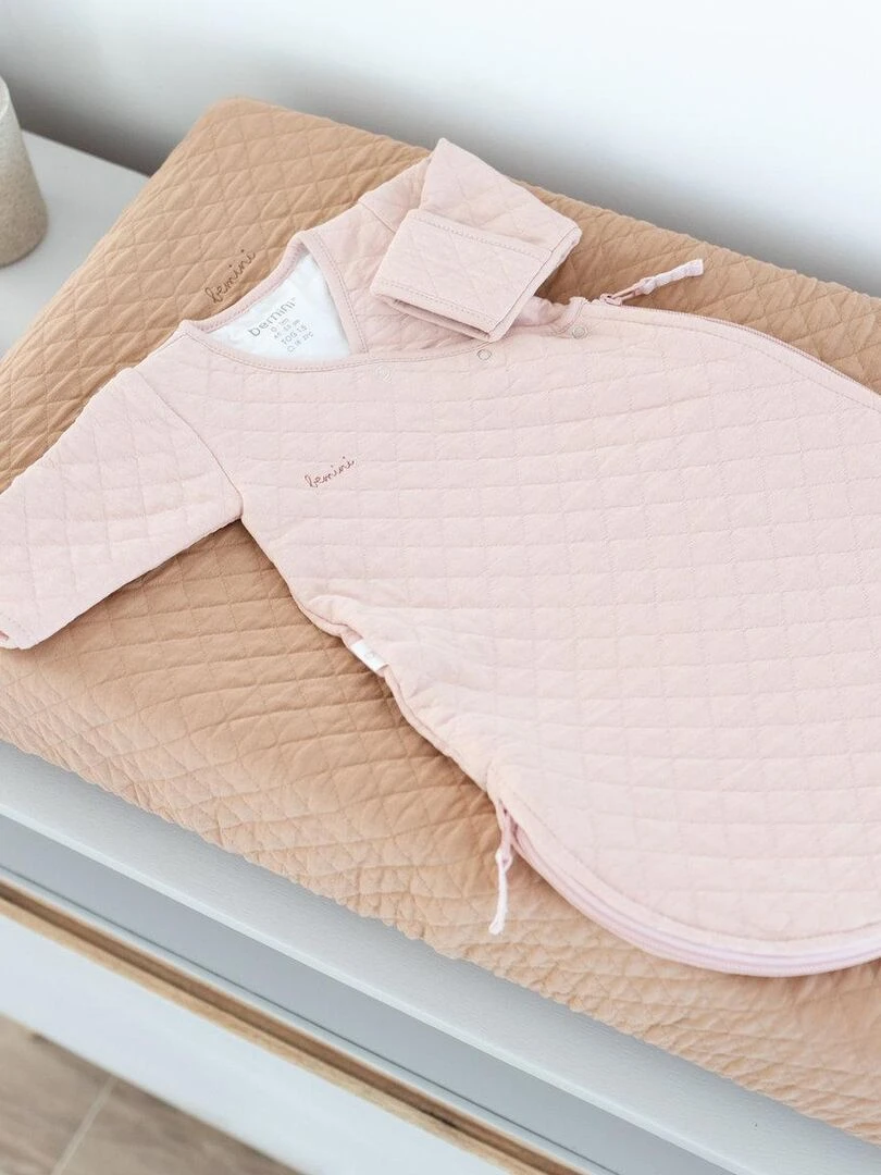 Bemini Gigoteuse  avec moufles Pady quilted jersey   Beige clair
