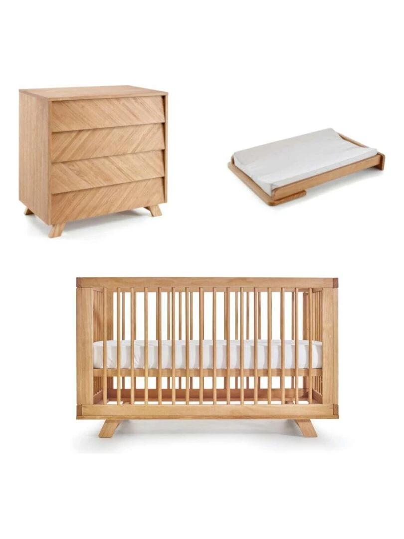 Chambre complète bébé Kyoto AKITEN RETAIL Marron