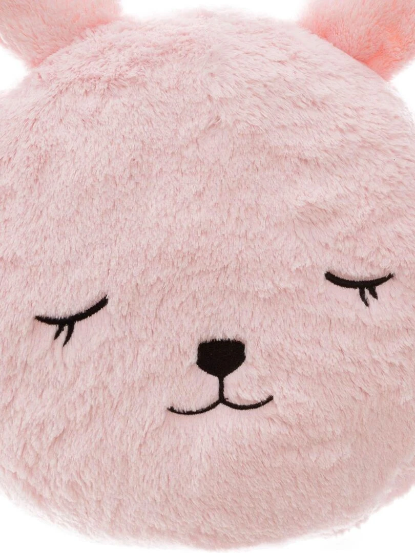 Coussin rond lapinou Rose clair