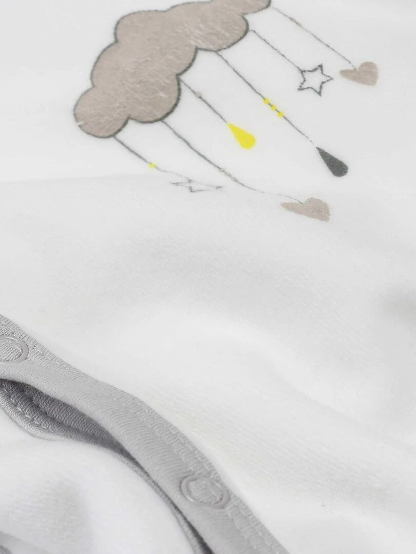 Pyjama naissance modèle Doux Rêves   Blanc