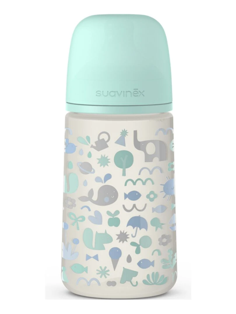 Biberon Avec Tétine Symétrique Sx Pro M Mémories Aigue marine (270 Ml) Bleu