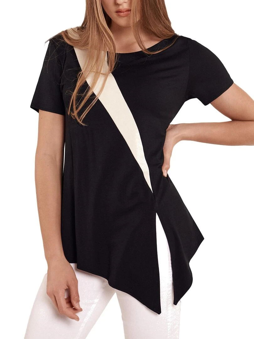 Top manches courtes Guaraja noir Noir