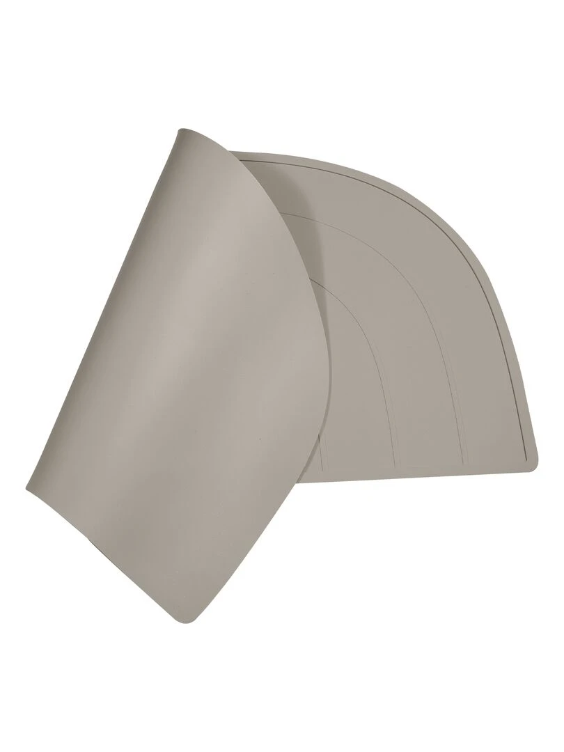 Set de table arc en ciel en silicone   Beige gris