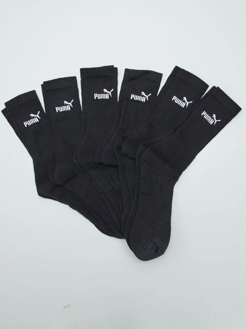 Lot de 6 paires de chaussettes 'Puma' noir