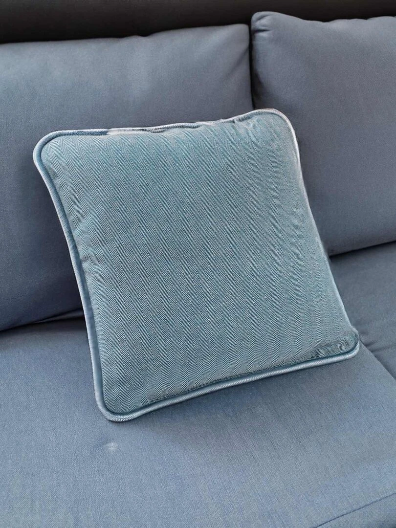 Coussin d'ameublement à chevrons   Vert