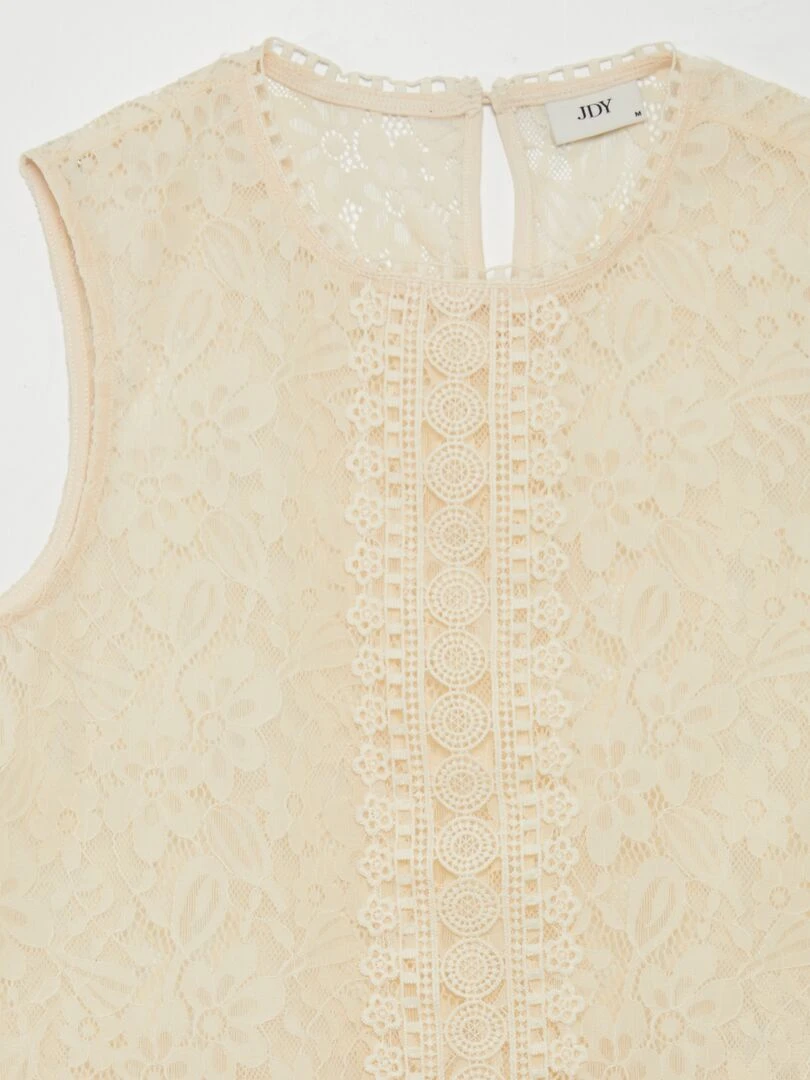 Top en dentelle 'JDY'   Beige