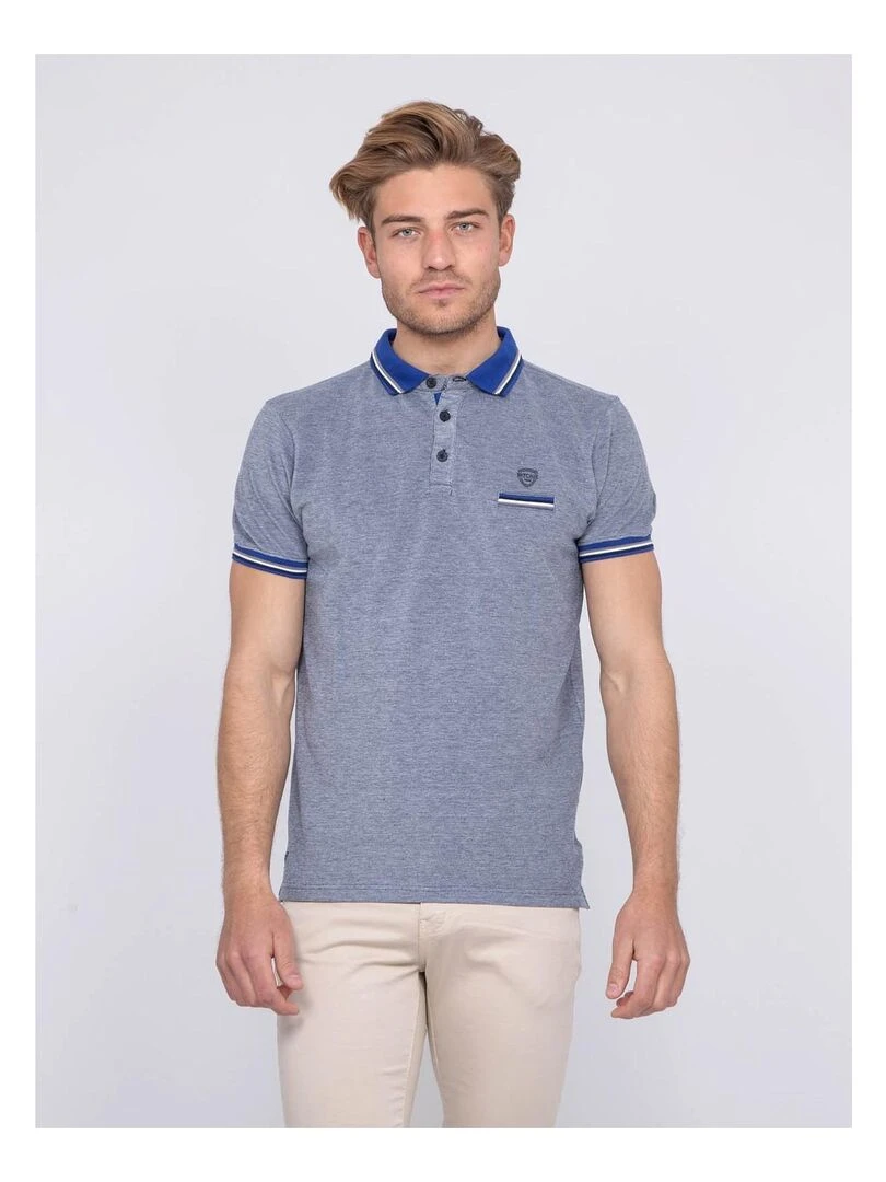 Polo pur coton PIONO Bleu roi