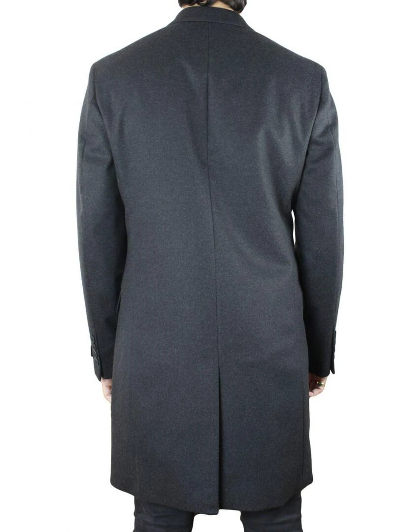 Manteau croisé Luxe Kebello   gris anthracite