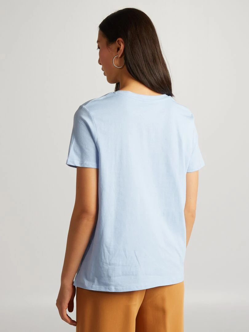 T shirt basique   Bleu ciel