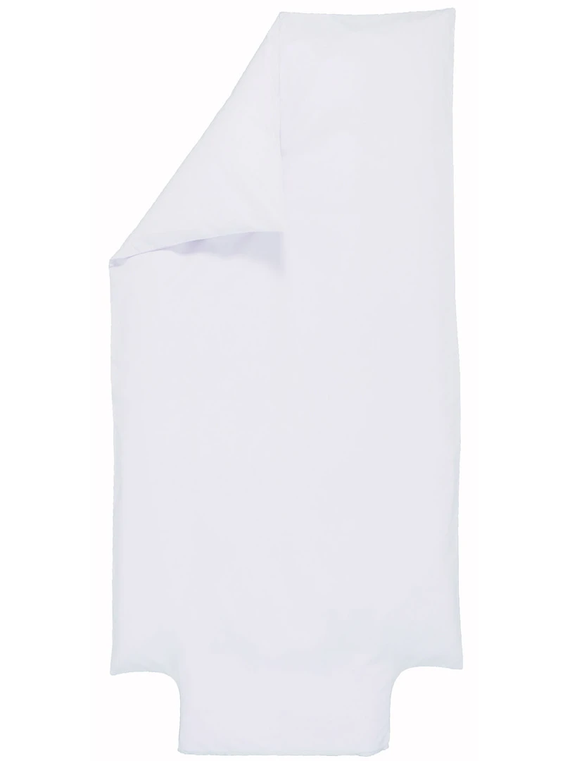 Housse De Couette Bébé En Coton Bio Blanche (100 X 140 Cm) Blanc
