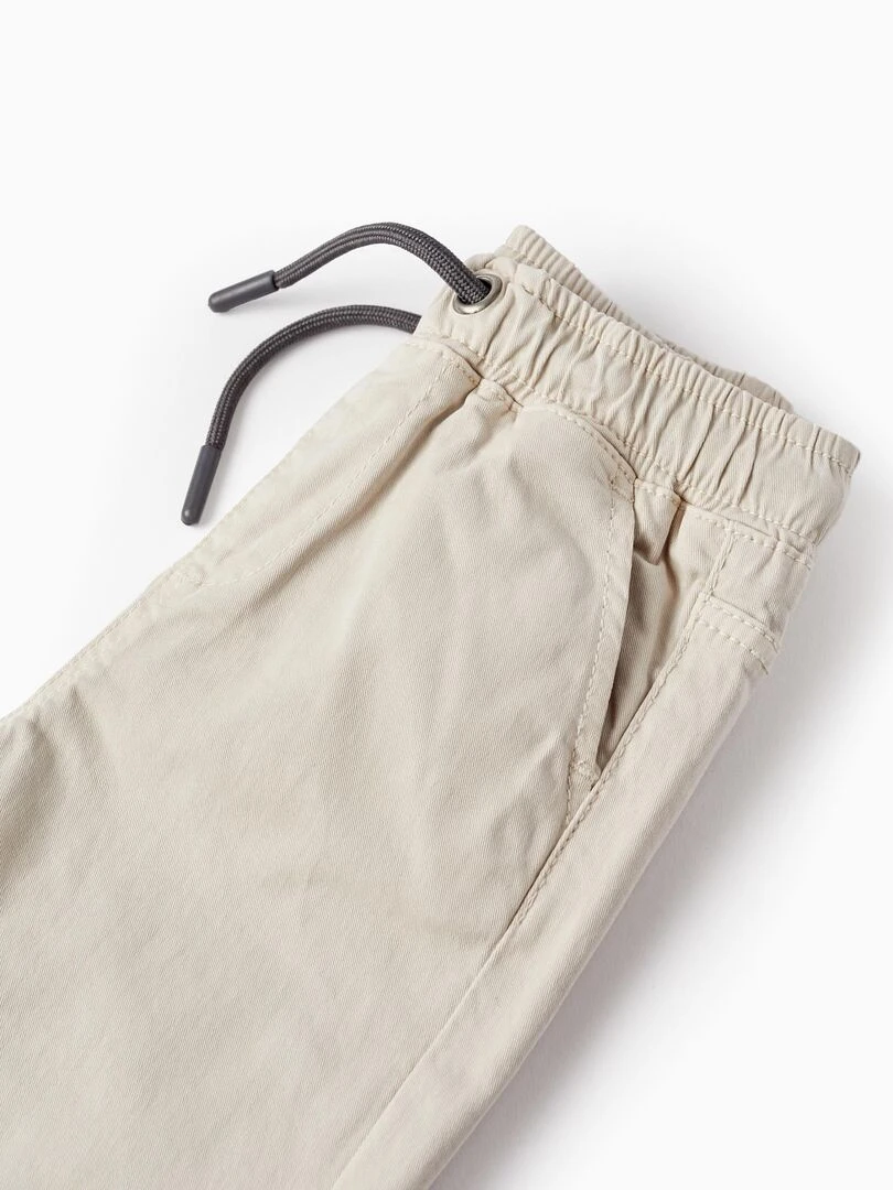 Pantalon de sport en sergé pour bébé fille  NATURE TAKEOVER   Gris clair