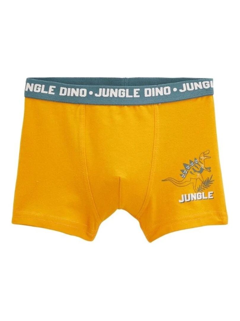 Lot de 2 boxers garçon Dino Jungle   Kaki