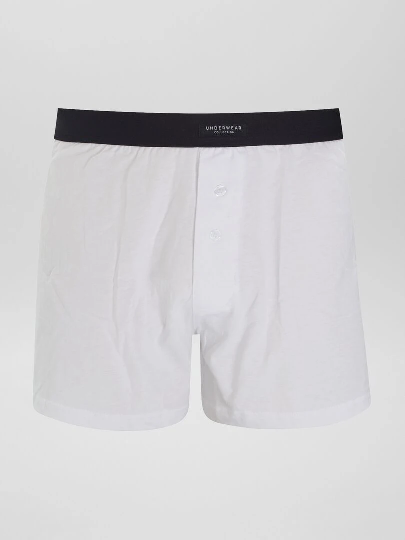 Lot de 3 boxers unis Gris/noir/blanc