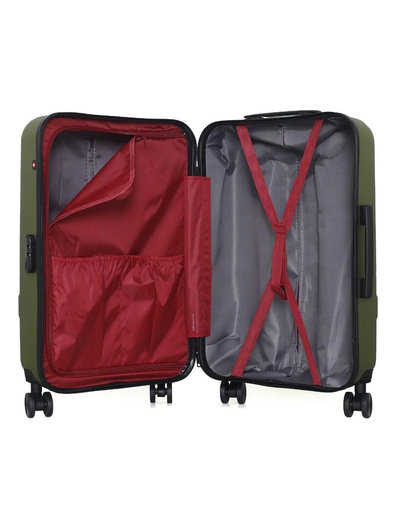 SWISS KOPPER   VALISE WEEKEND ABS USTER 4 ROUES 65 CM   Vert kaki