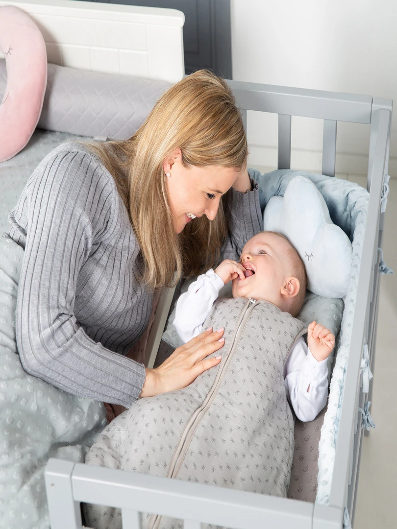 ROBA Tour de Lit Bébé   Lil Planet   Coton Bio   Bleu Clair   Bleu ciel