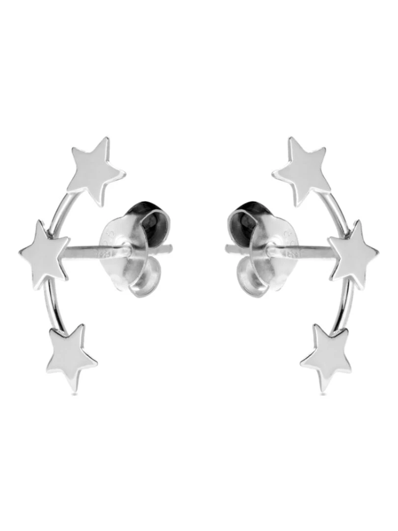 Boucles d'oreilles  essentielles en argent 925 et plaqué rhodium   Argent
