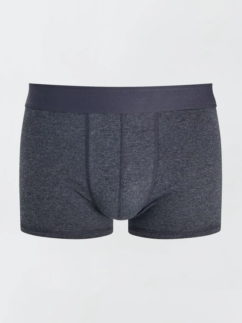 Lot de 3 boxers unis Gris foncé