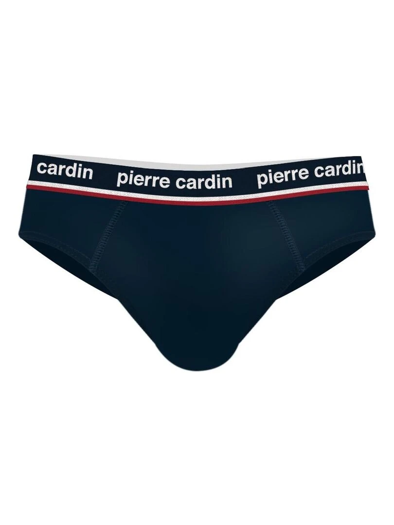 Lot de 4 slips homme en coton Uni French Pierrecardin   Noir