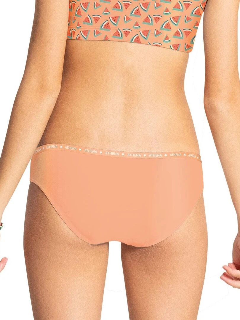Lot de 3 slips fille Ecopack Girl Mode   Fille   Blanc Rose