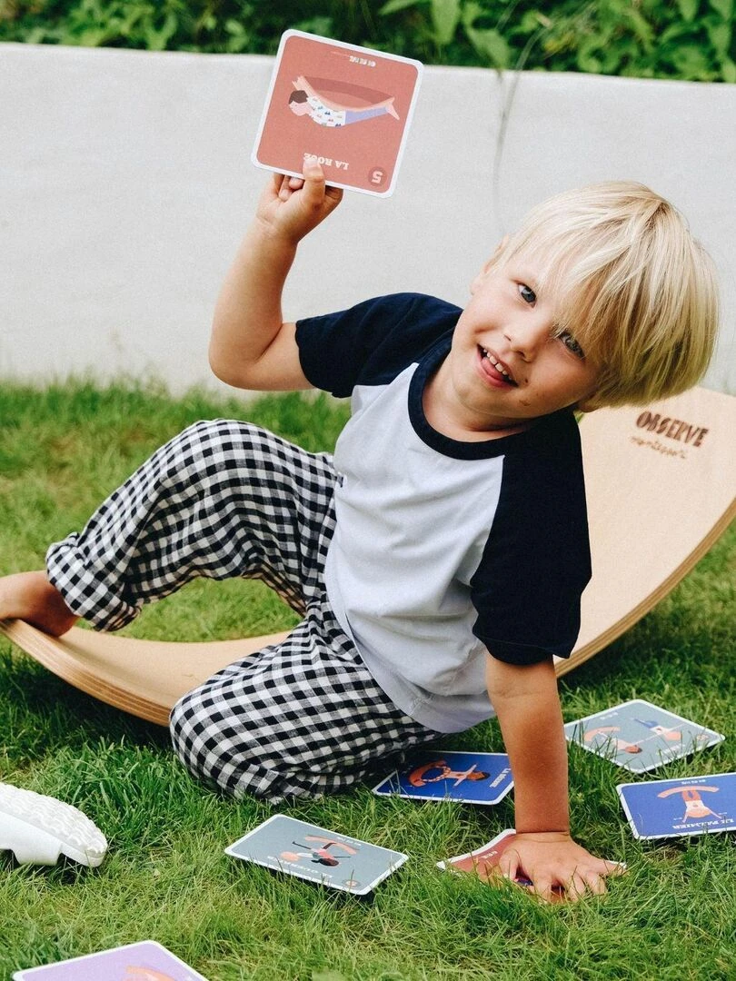 10 cartes de yoga   Multicolore