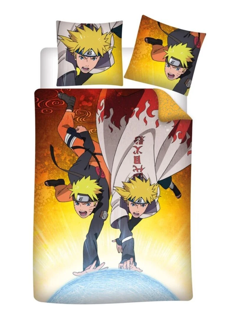 Parure de Lit Enfant Naruto et Minato Jaune