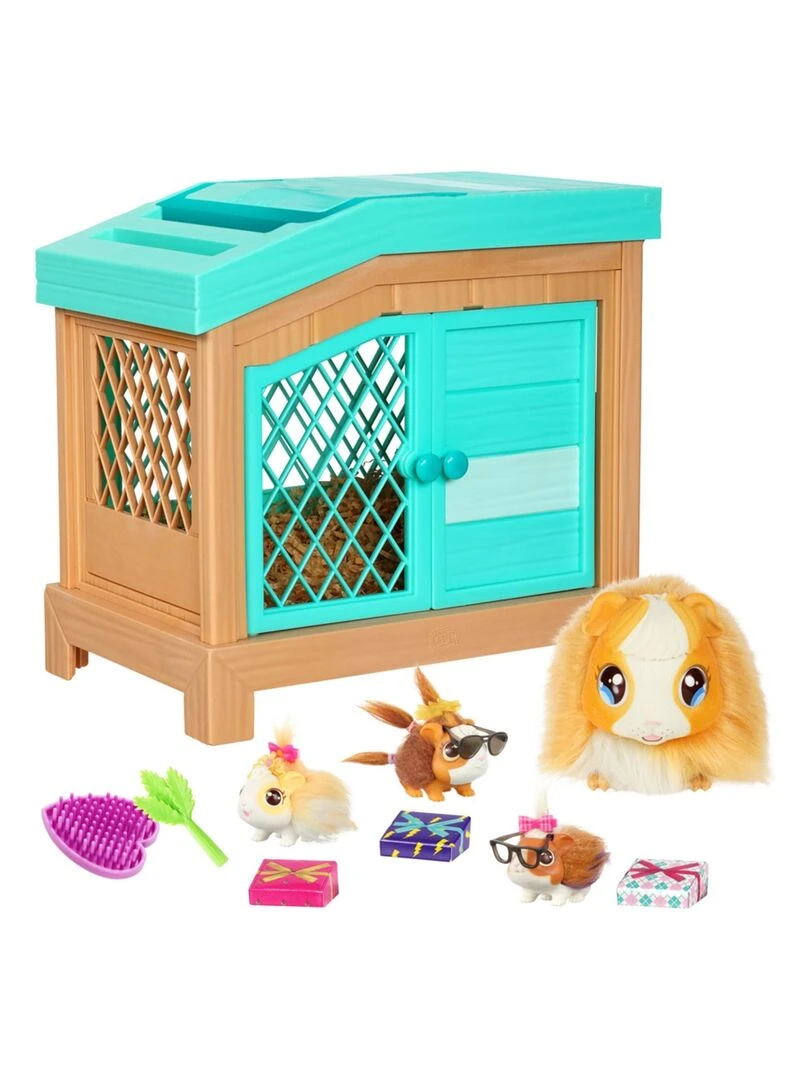 Little Live Pets Mama Surprise Maman cochon d'Inde avec cage et 3 bébés surprise N/A