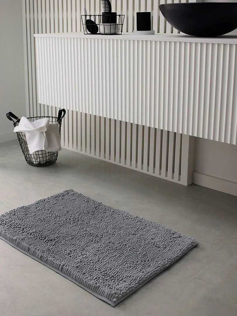 Tapis de bain mèche uni 'ESSENTIAL' 'TODAY' Gris