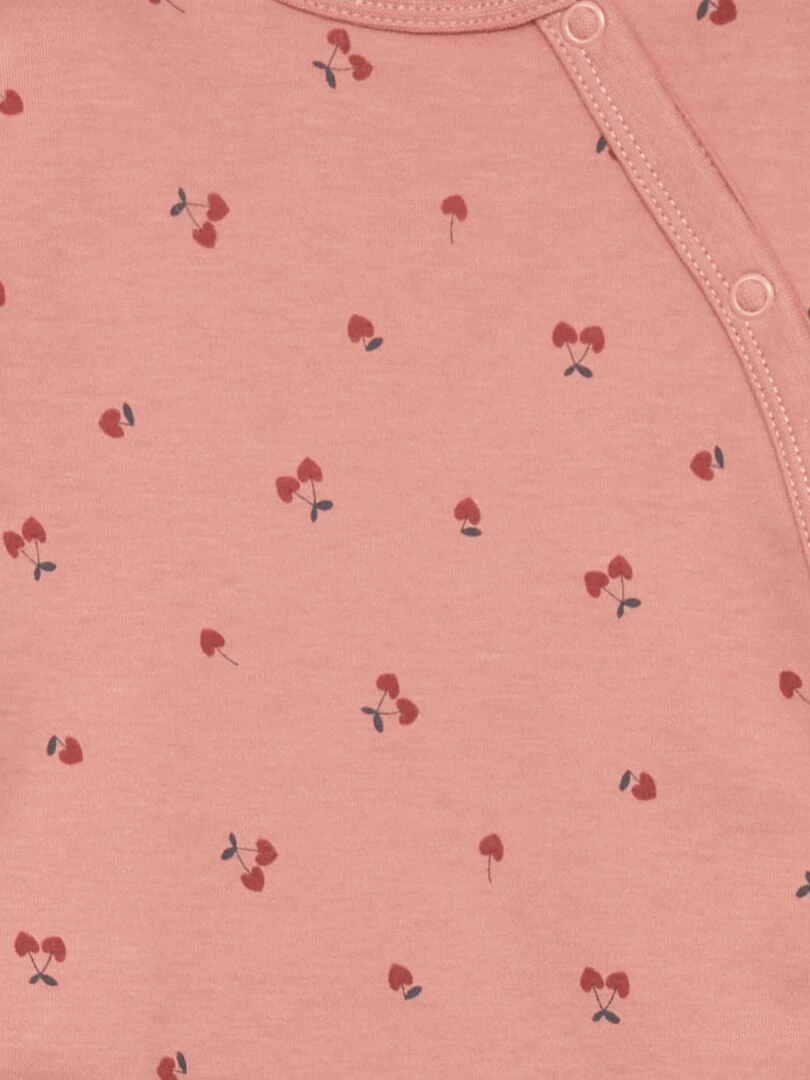 Ensemble pyjama en interlock 2 pièces Rose