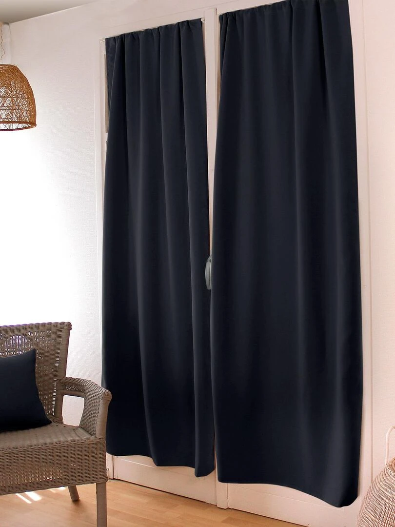 Rideau de porte occultant Gris foncé