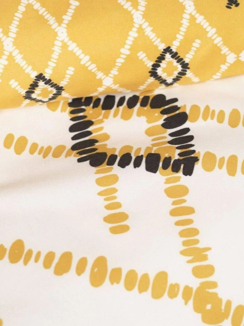 Housse de couette 220x240 Crazy 3.28 + 2 taies Jaune
