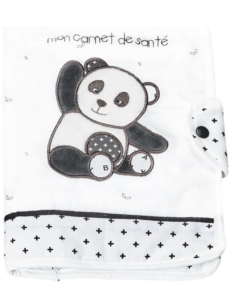 Protege carnet de santé en coton blanc SAUTHON Blanc