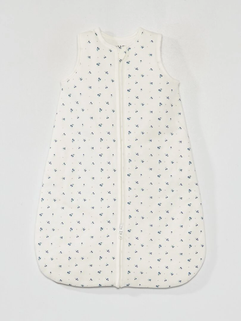 Nid d'ange sans manches avec ouverture zippée TOG 2 Blanc