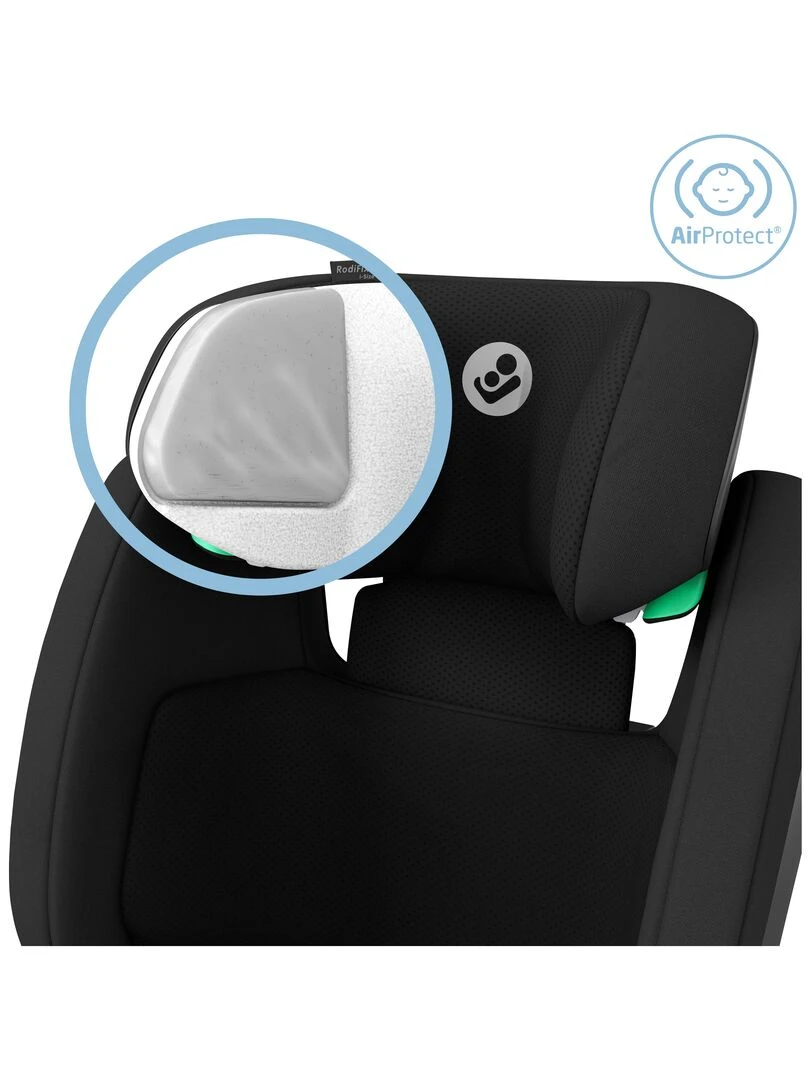 MAXI COSI Siège Auto Rodifix S I Size  Groupe 2/3  Isofix  Inclinable  Basic Black   Noir Noir