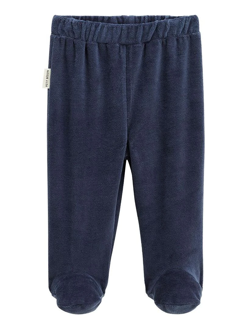 Pyjama bébé 2 pièces en velours Misscerise   Bleu