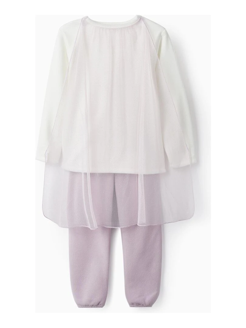 Pyjama polaire avec cape pour fille 'Frozen Elsa' FROZEN Blanc