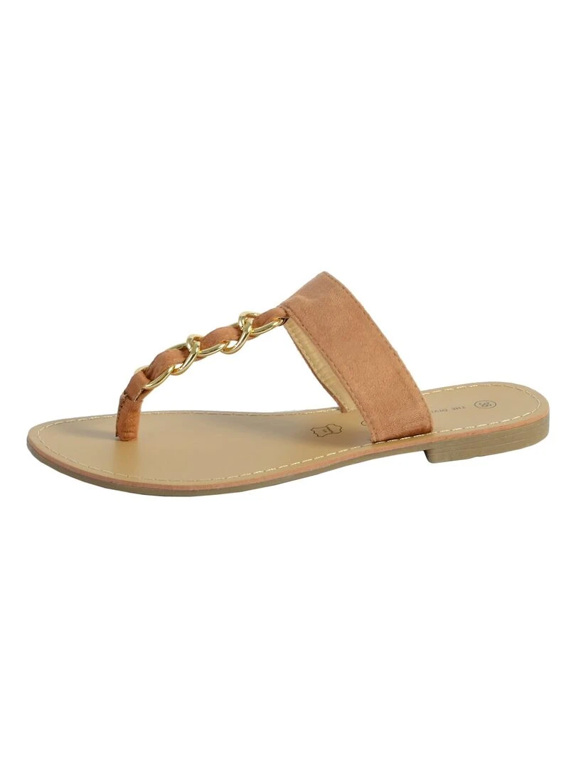 Sandale Mule The Divine Factory TDF4104 Marron