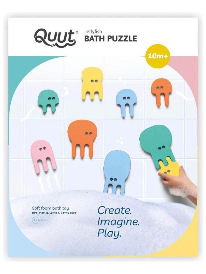 Puzzle de bain Méduse Multicolore