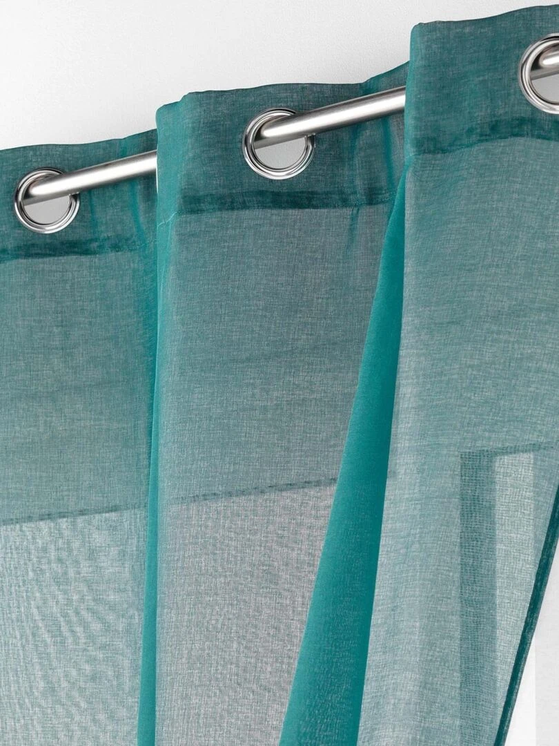 Voilage double au style coloré Bleu pétrole