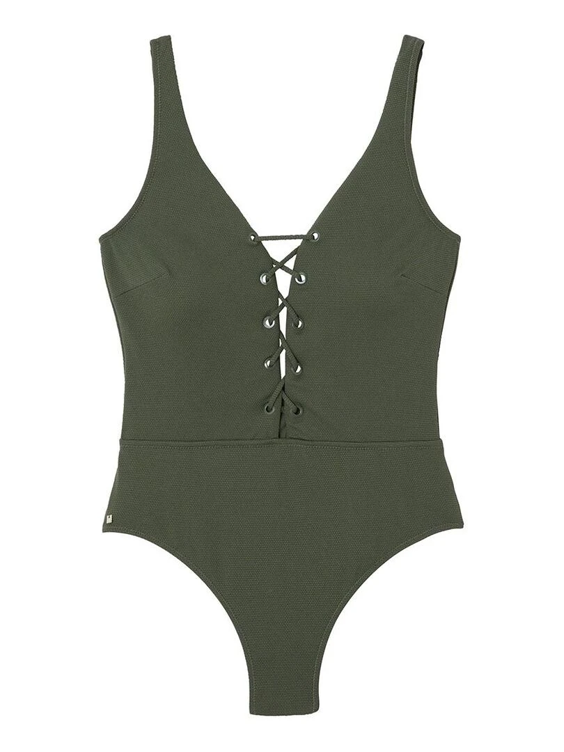 Maillot de bain 1 pièce ZANZIBAR Camille Cerf & Pomm'Poire Vert