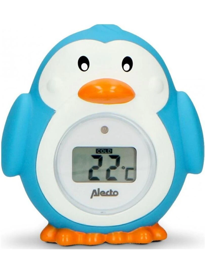 Thermomètre de bain Pingouin Alecto Bleu