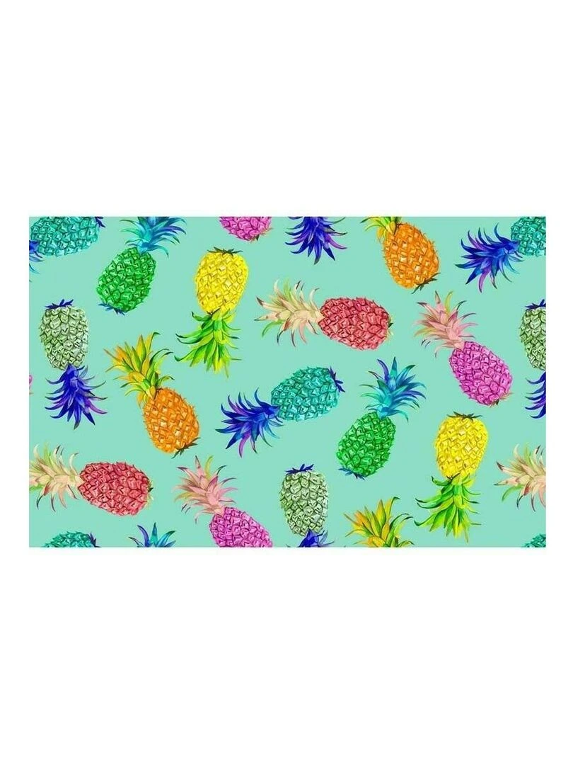 Set de table 30 x 44 cm Ananas menthe Vert