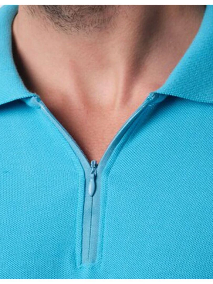 Polo manches courtes Kebello   Bleu turquoise